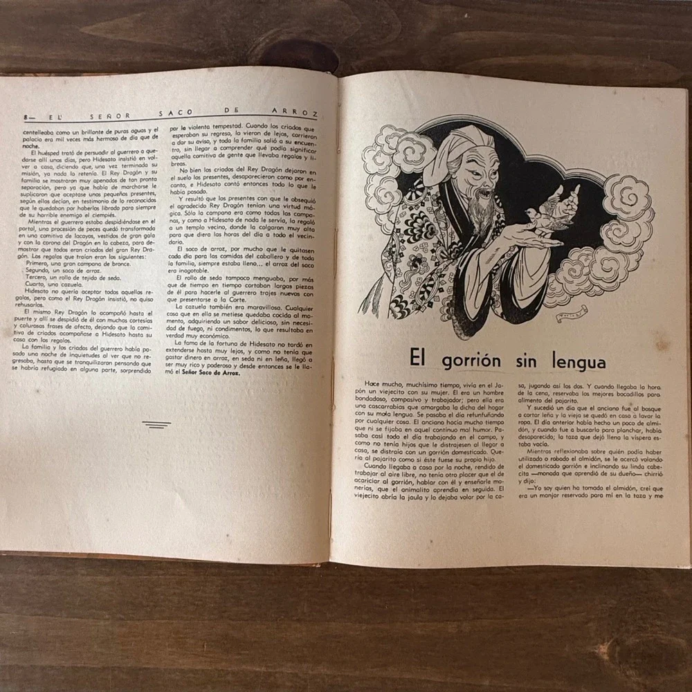 Vintage 1958 Cuentos de Hadas Japoneses Editorial Molino Emilio Freixas Hardcove